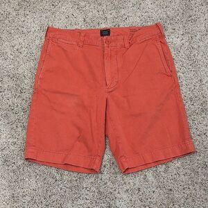 J. Crew Stanton Orange‎ Chino Shorts Men’s 31 Flat Front Cotton Casual